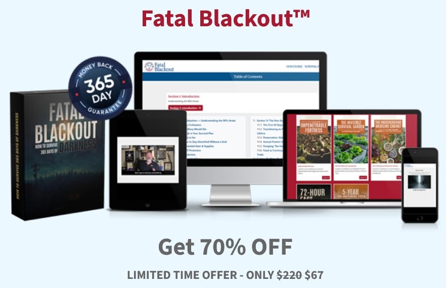 Fatal Blackout™ complete survival package — books, tablet, desktop and mobile editions